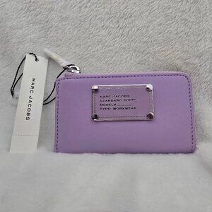 Marc Jacobs Small L Zip Card Case Wallet Wisteria